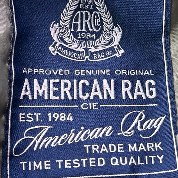 American Rag Army Green Bomber Jacket Mens Small Full Zip Military Gorpcore - Picture 3 of 8